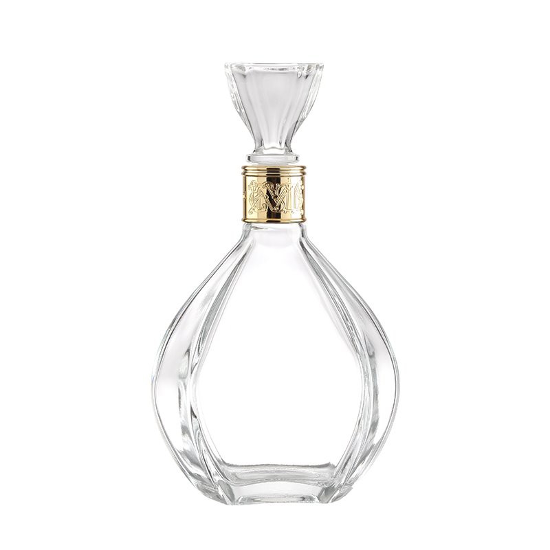 wine bottle with glass cork