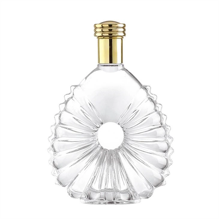Transparent Whiskey Bottle
